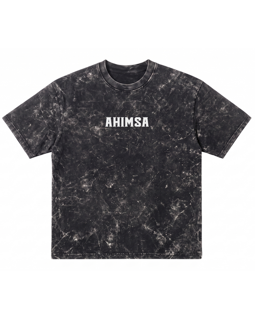 AHIMSA — Oversized Tee (Acid Wash)