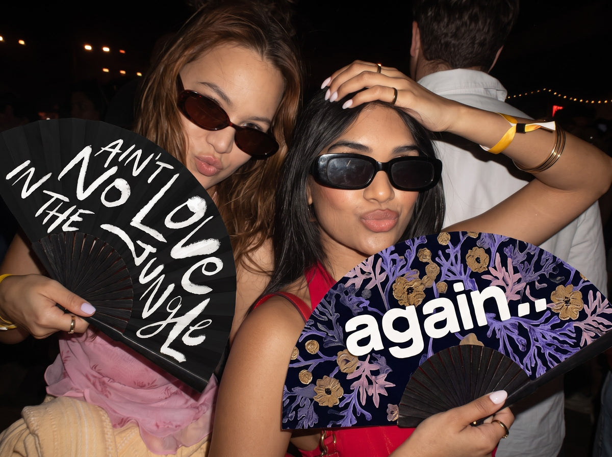 Handmade fans for hot dance floors